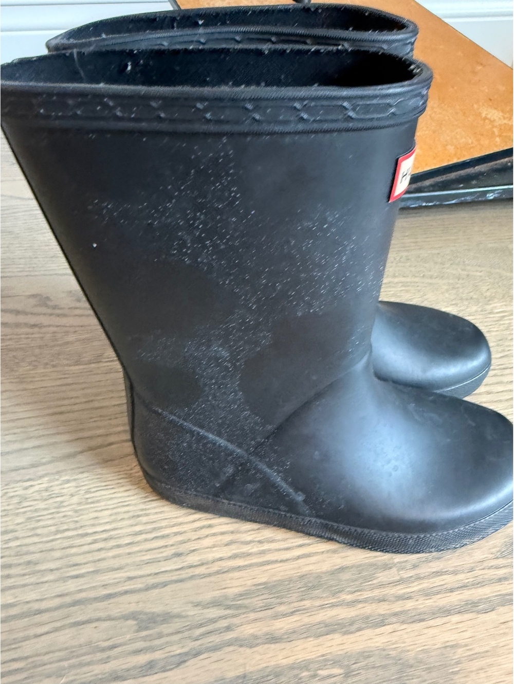 Hunter Kids' Black Rubber Rain Boots Size UK 11 / US 12 / EU 29